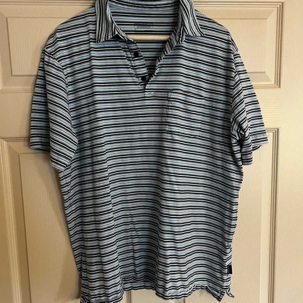 Patagonia striped polo shirt -three buttons